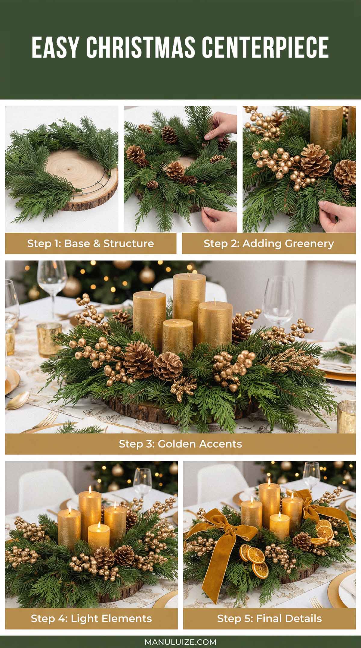 Easy Christmas Centerpiece tutorial