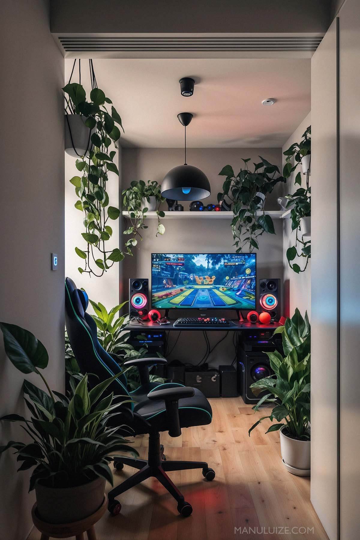 Estudio de jogos com plantas