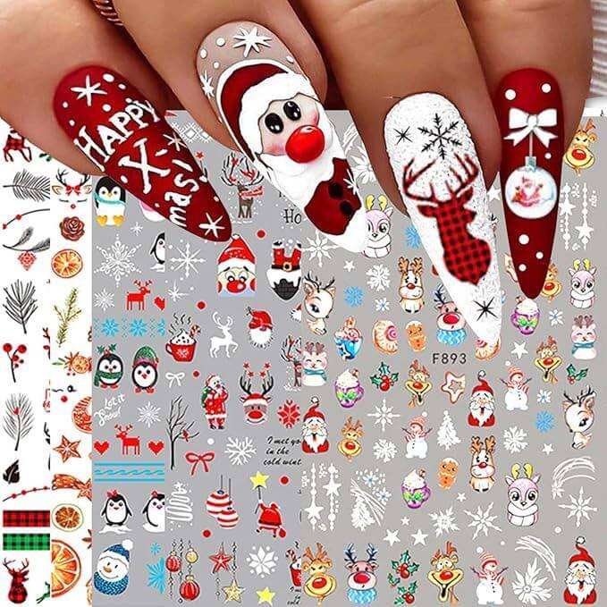 Xmas nail stickers