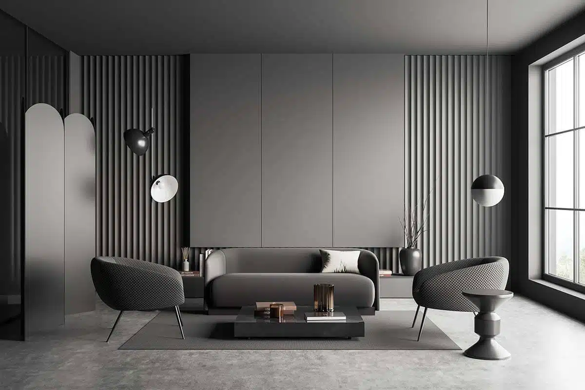 Grey minimal style room Grey minimal style room