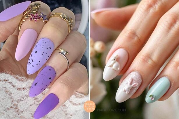 Classy Easter nails