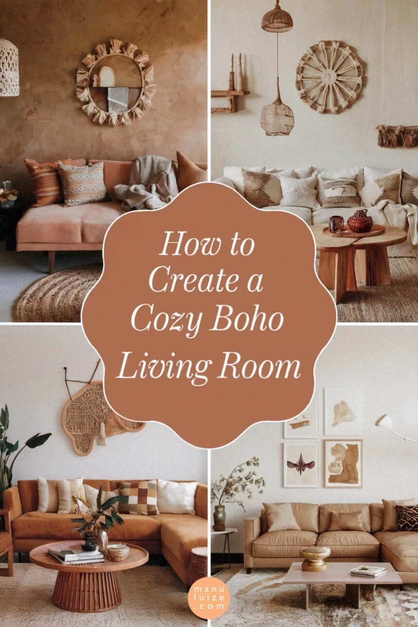 Cozy boho living room ideas