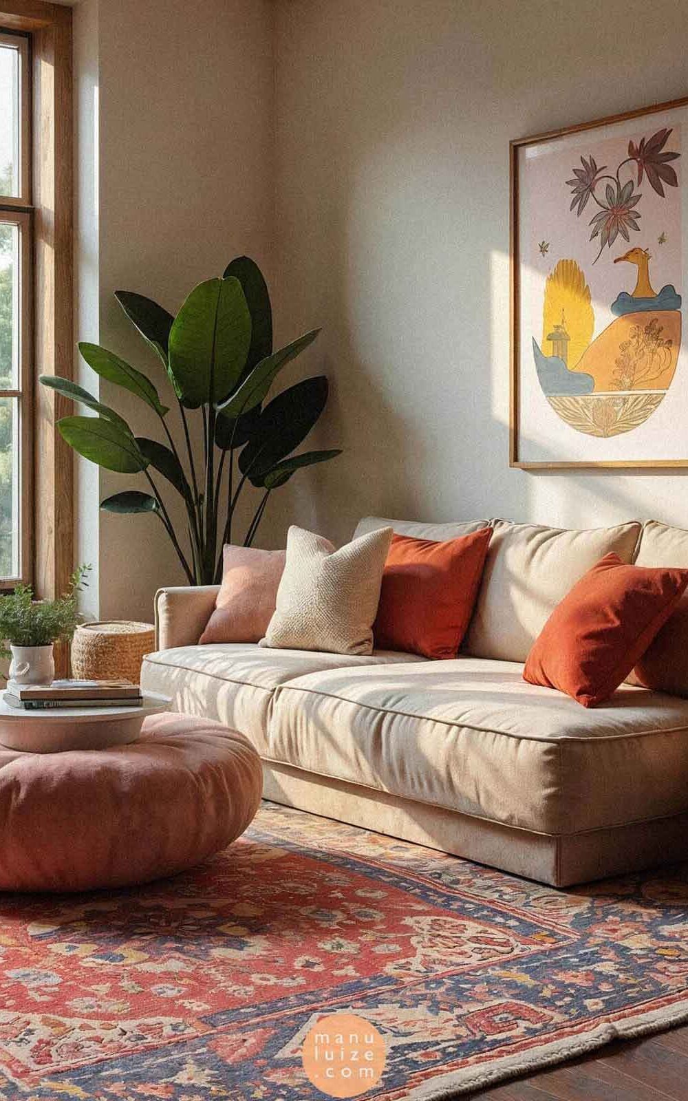 Modern cozy boho interior Modern cozy boho interior