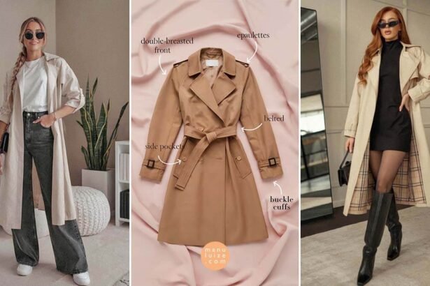 Trench coat guide with outfits