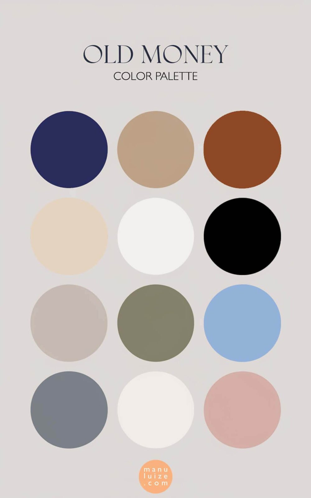 Old money color palette Old money color palette