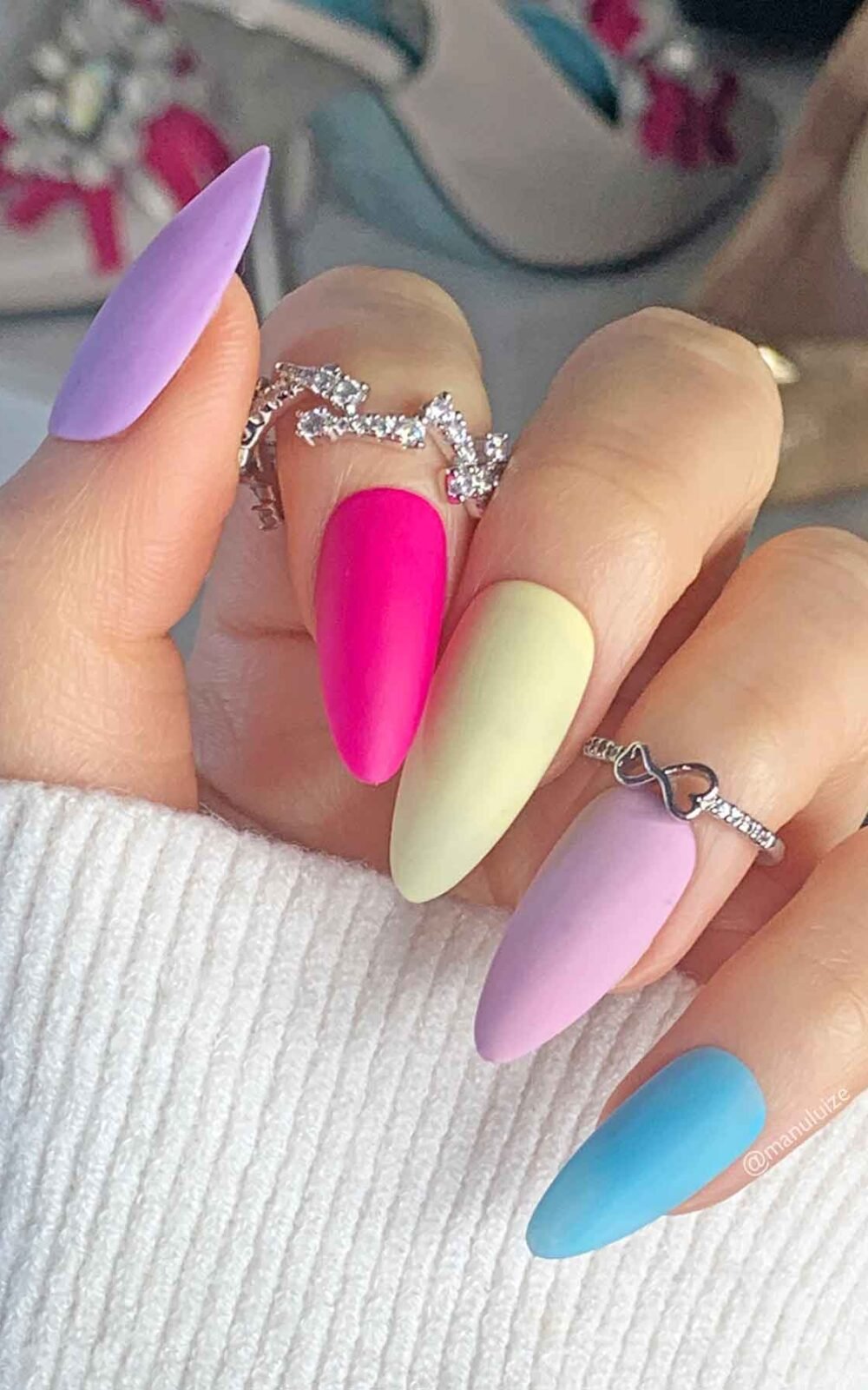 Colorful and classy summer nails Colorful and classy summer nails