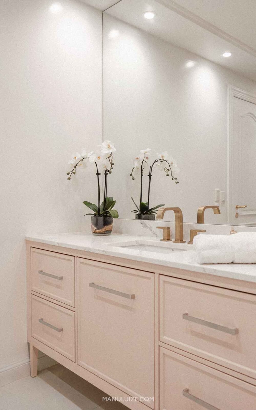 Light pink vanity bathroom Light pink vanity bathroom