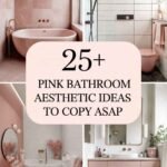 Pink aesthetic bathroom ideas