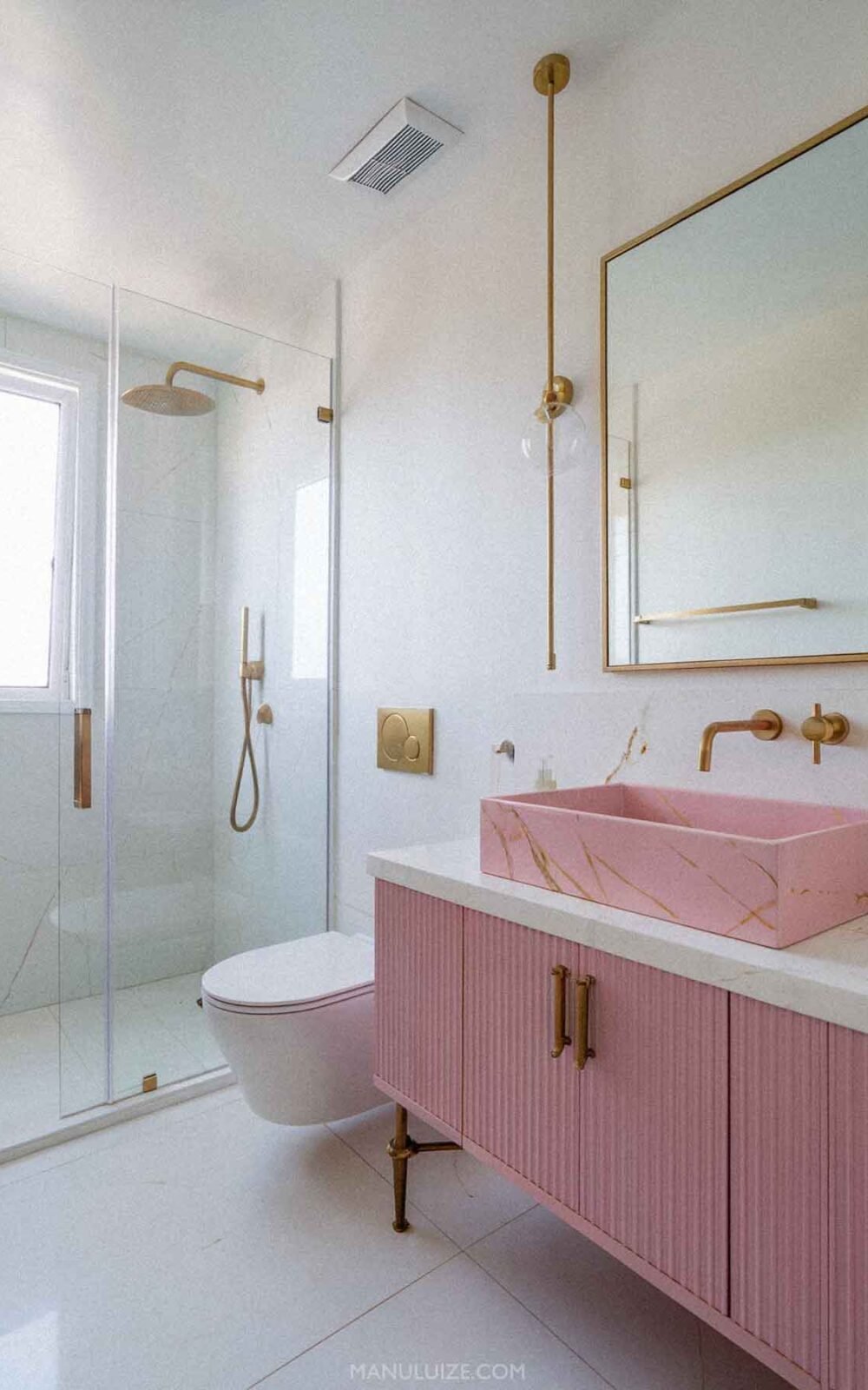 Pink gold bathroom Pink gold bathroom