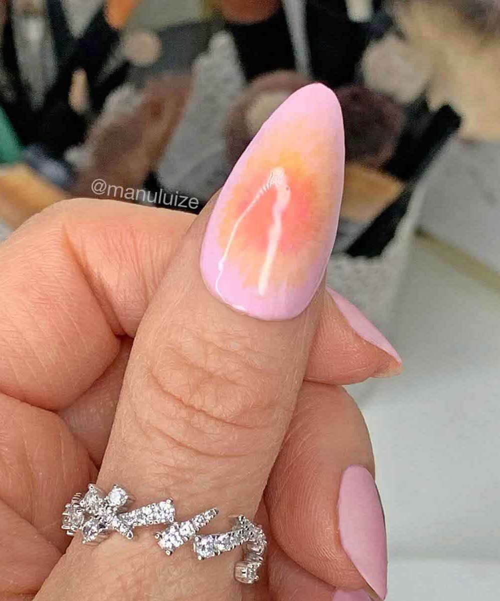 Pink spring aura nails Pink spring aura nails