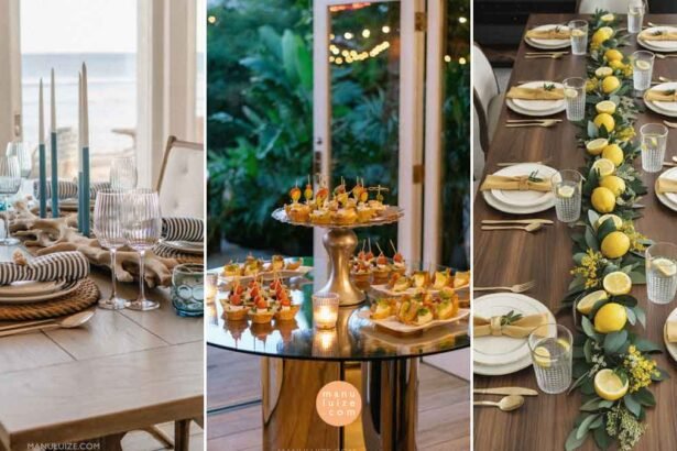 Easy summer table setting ideas