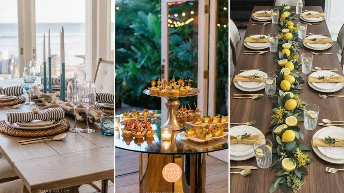 Easy summer table setting ideas