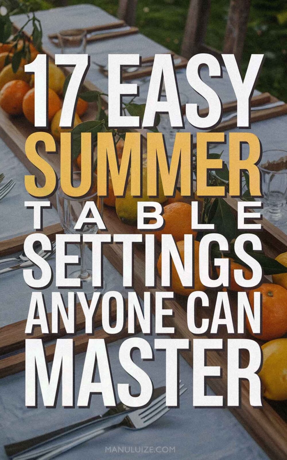 Summer table decor ideas