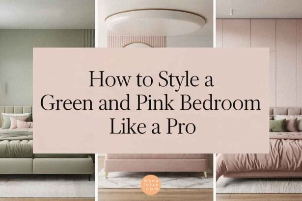 25 Tips to style a green and pink bedroom