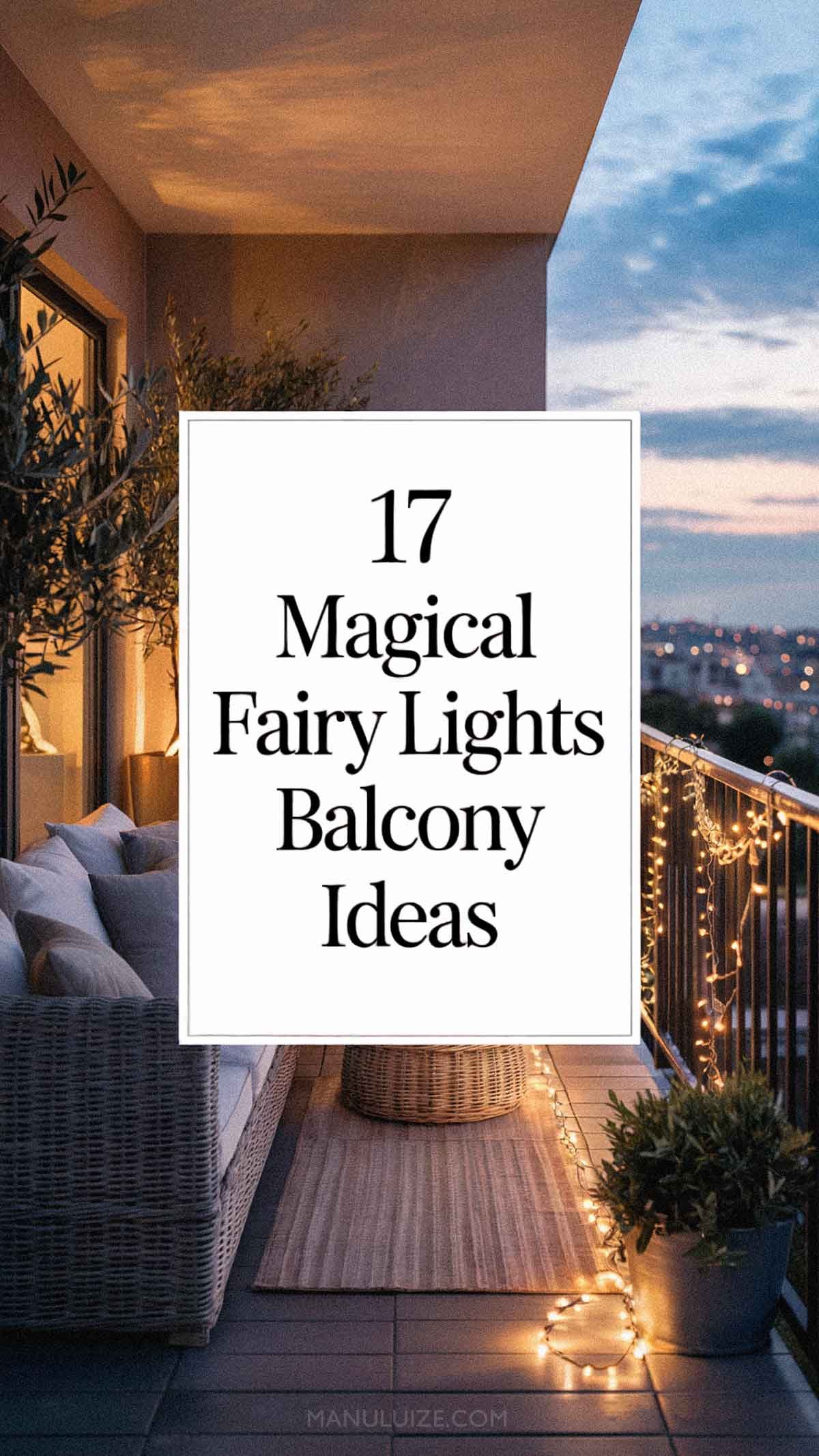 17 Magical Fairy Lights Balcony Ideas