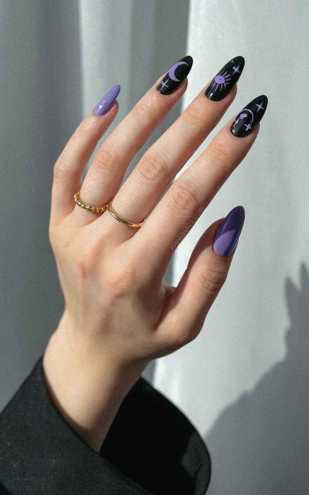 Black and purple witchy designs Black and purple witchy designs