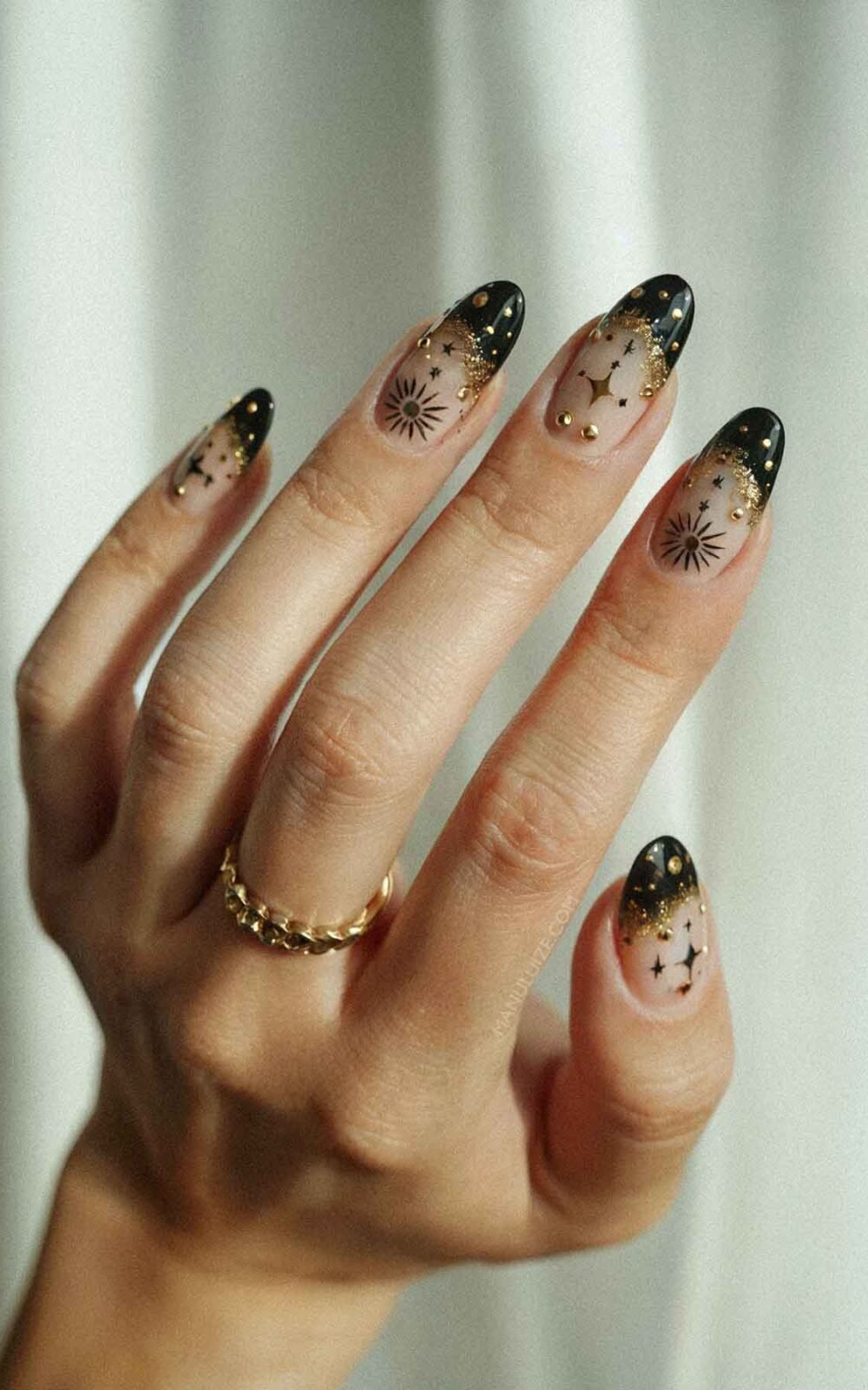 Black witchy nails