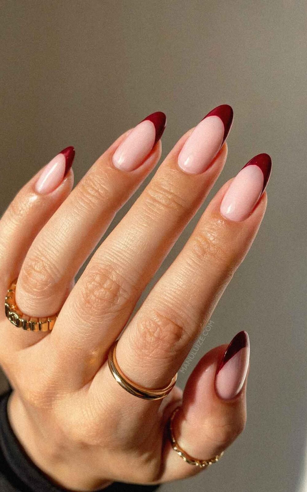 Burgundy fall nails Burgundy fall nails