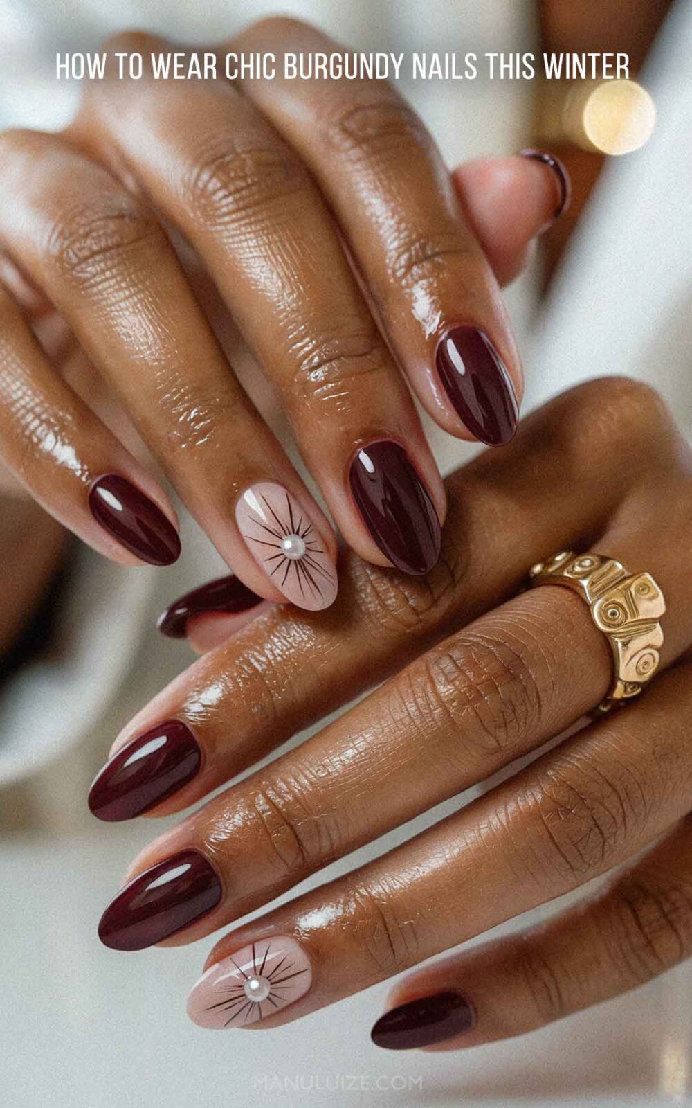 Chic burgundy nail art ideas Chic burgundy nail art ideas