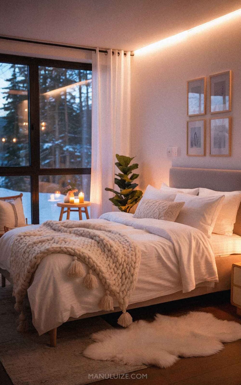 Cozy winter bedroom decor Cozy winter bedroom decor