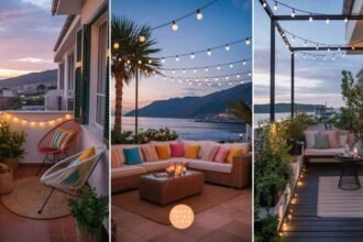 17 Magical Fairy Lights Balcony Ideas & Designs