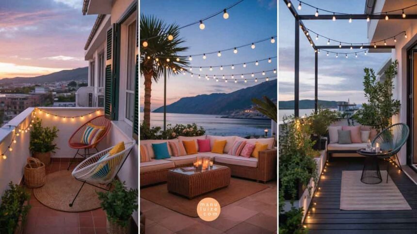 17 Magical Fairy Lights Balcony Ideas & Designs