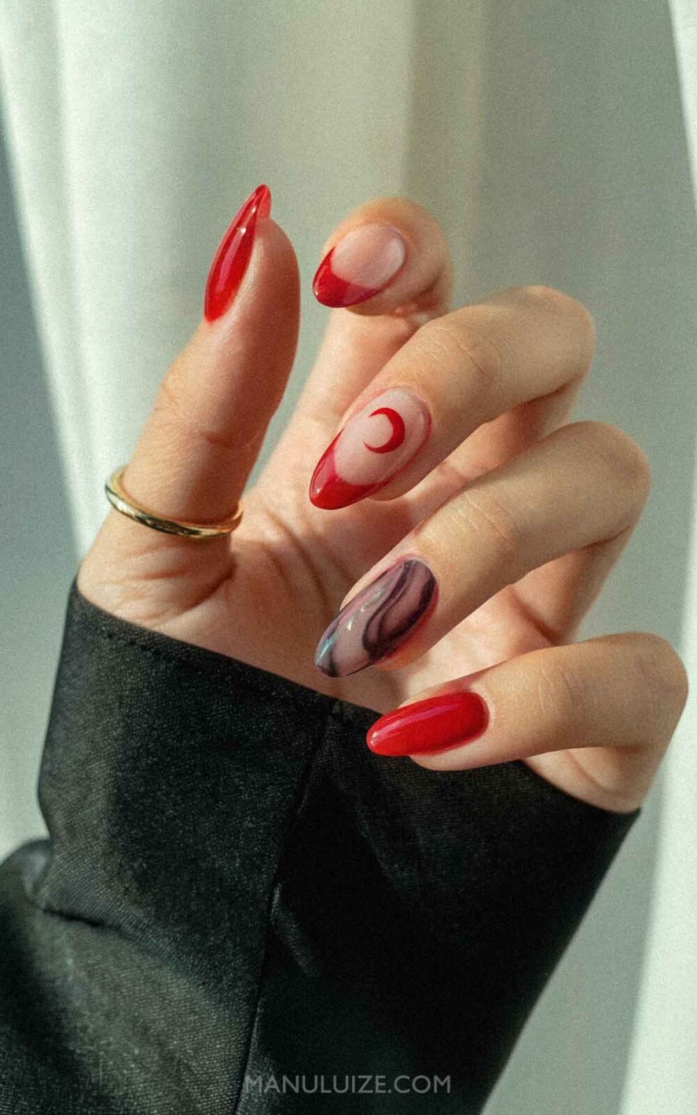 Scarlet witch nails