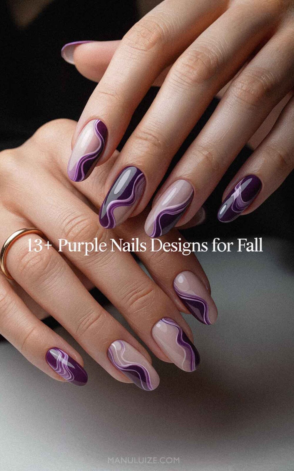 13 Fall purple nails ideas 13 Fall purple nails ideas