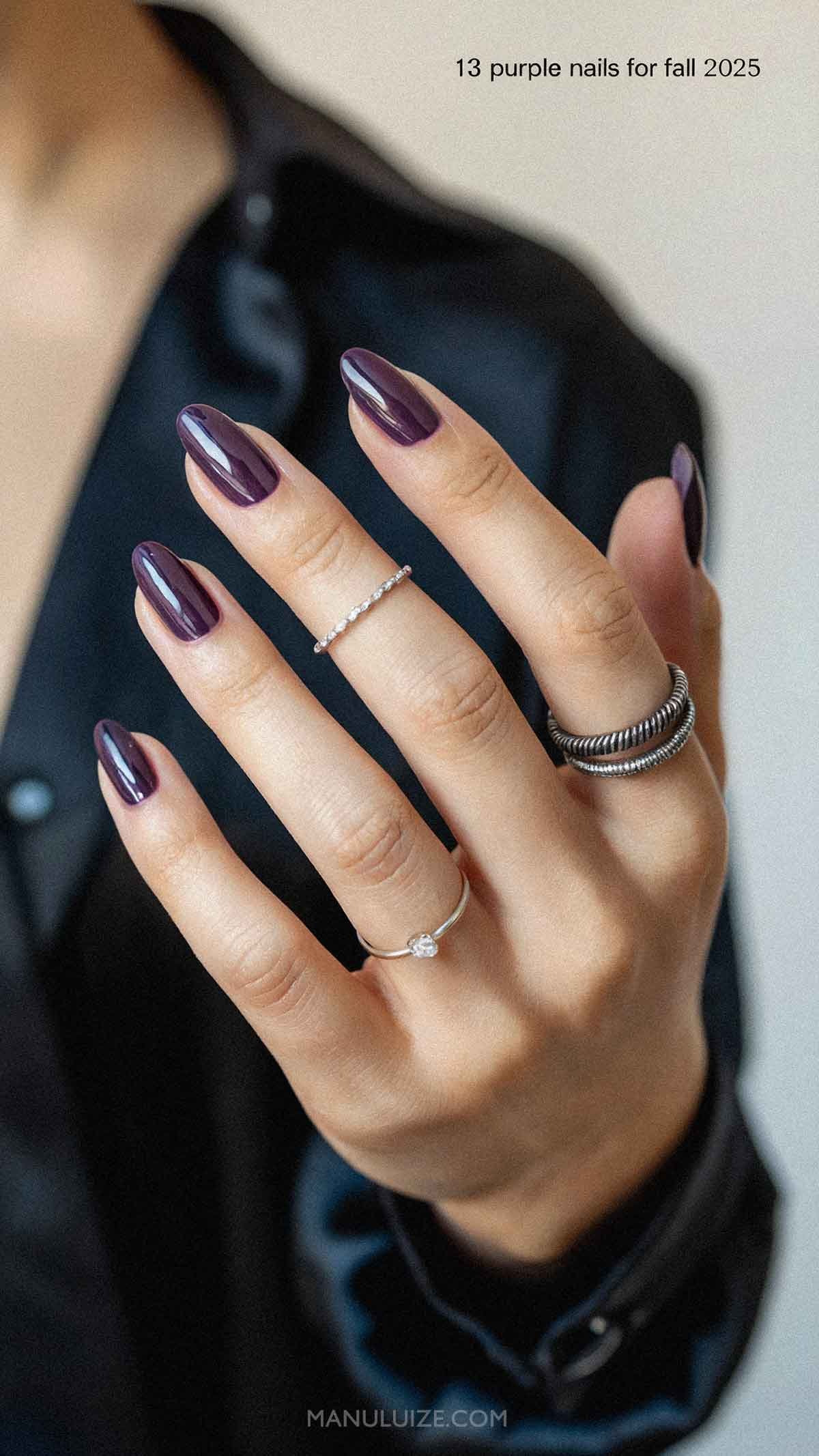 13 purple nails for fall