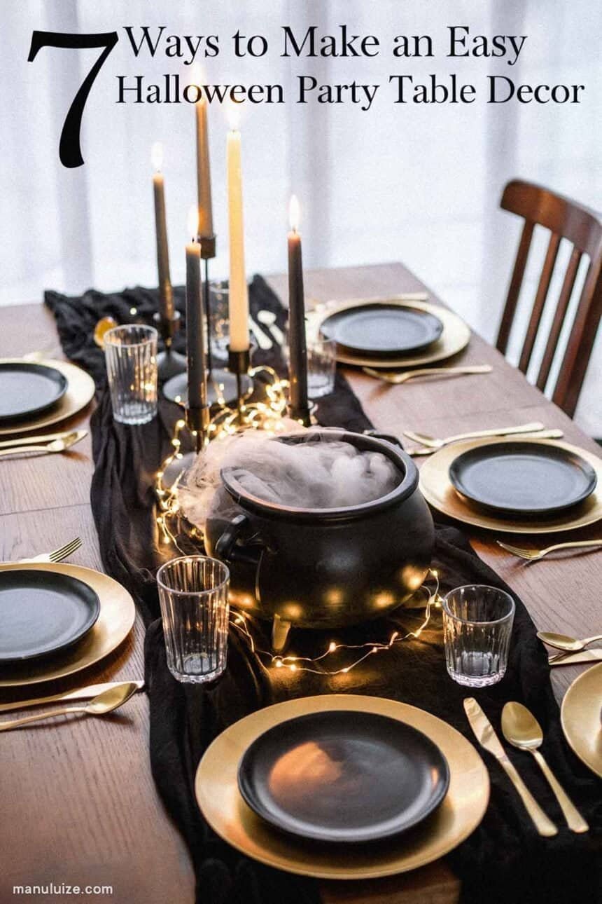 7 Ways to Make Your Halloween Party Table Decor Pinterest-Worthy ...