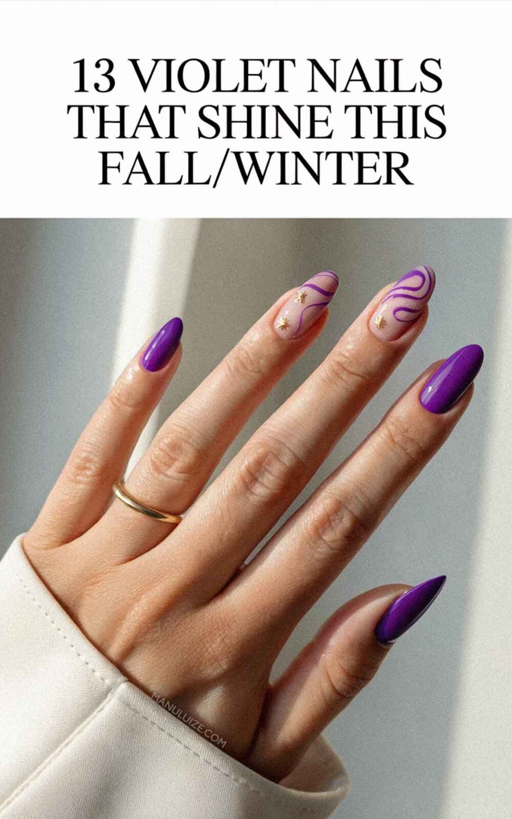 13 Violet Nails That Shine This Fall
