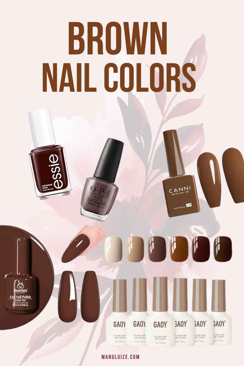 Brown nail polishes for fall