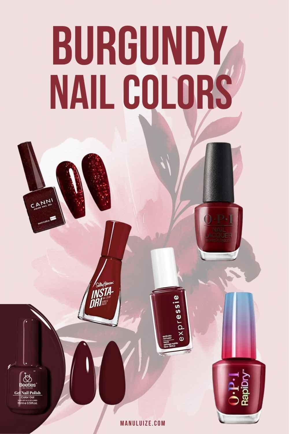 Burgundy nail polishes colors Burgundy nail polishes colors