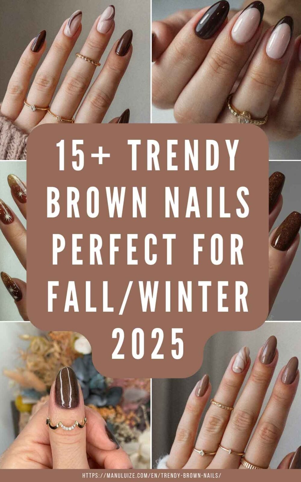 15 Trendy fall brown nails