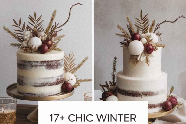 17 Classy winter wedding cake ideas