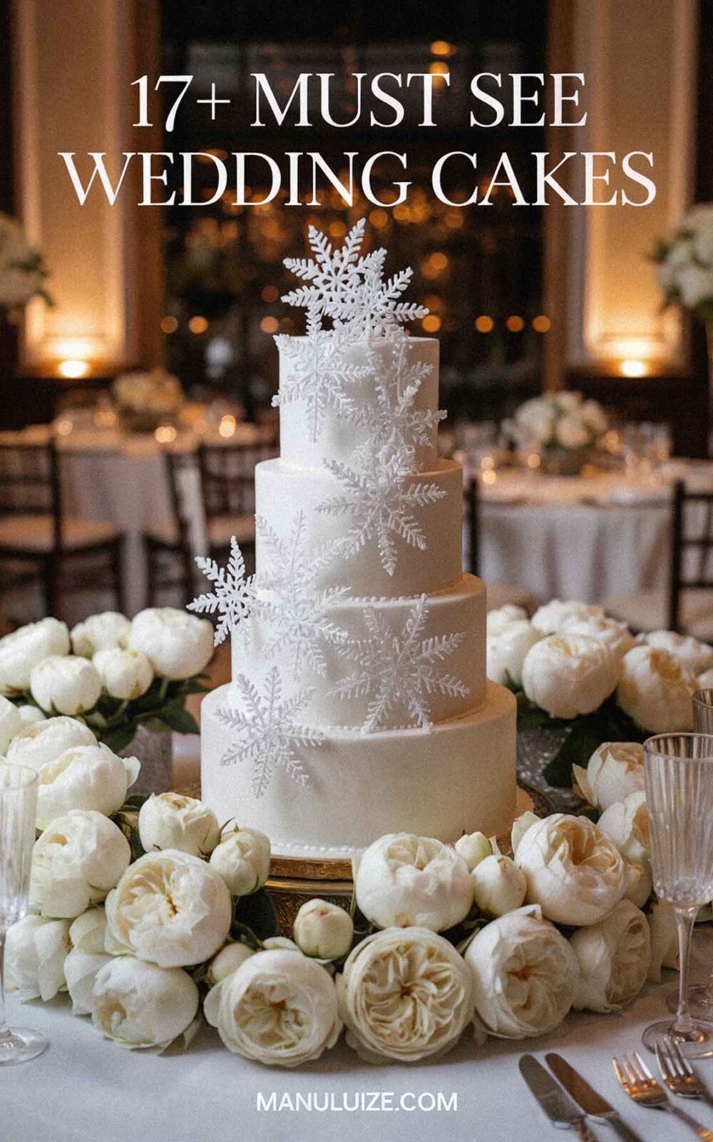 17 Chic winter wedding cakes 17 Chic winter wedding cakes