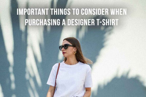 Important things to consider when purchasing a designer t-shirt
