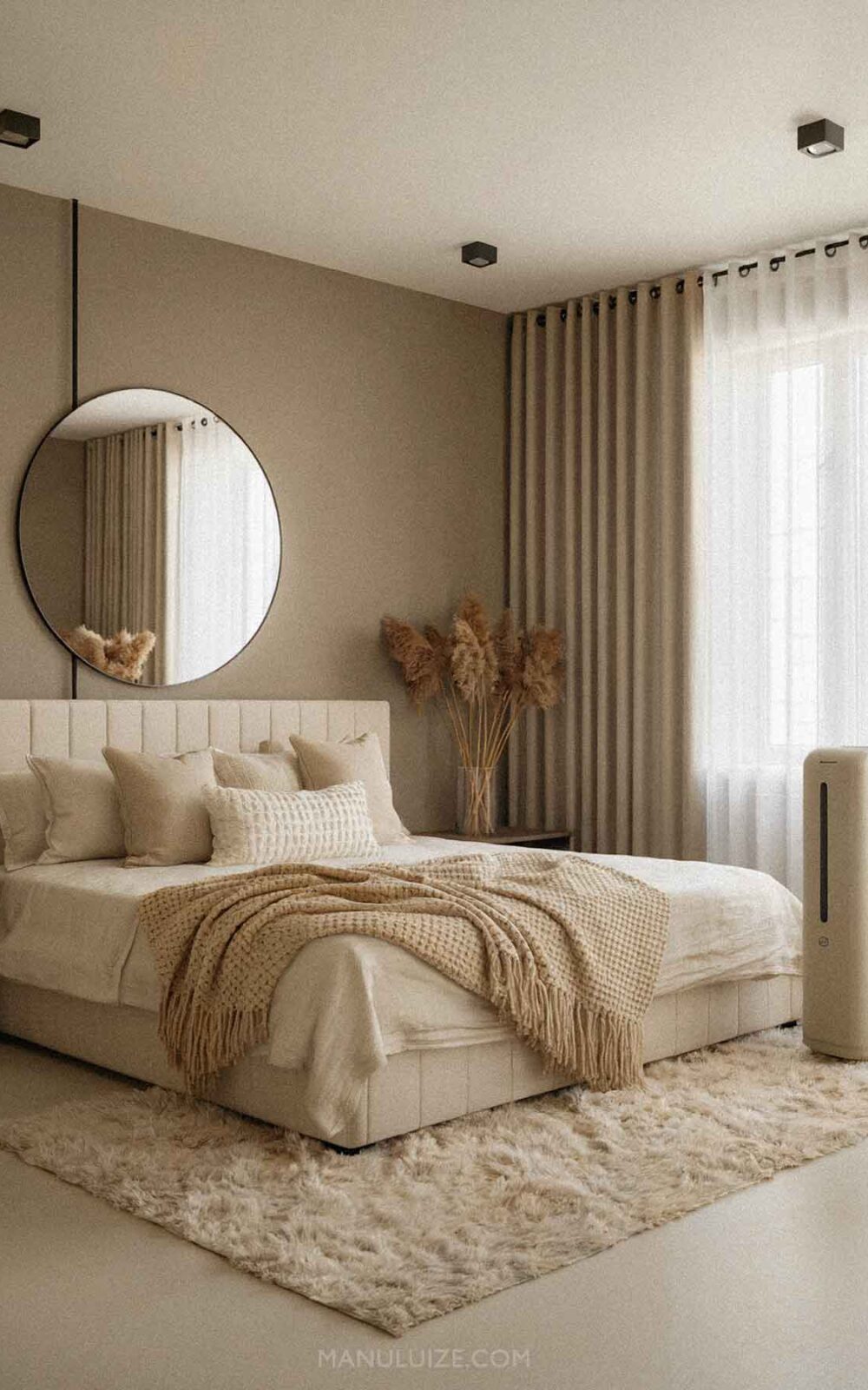 Modern bedroom decor with humidifier Modern bedroom decor with humidifier