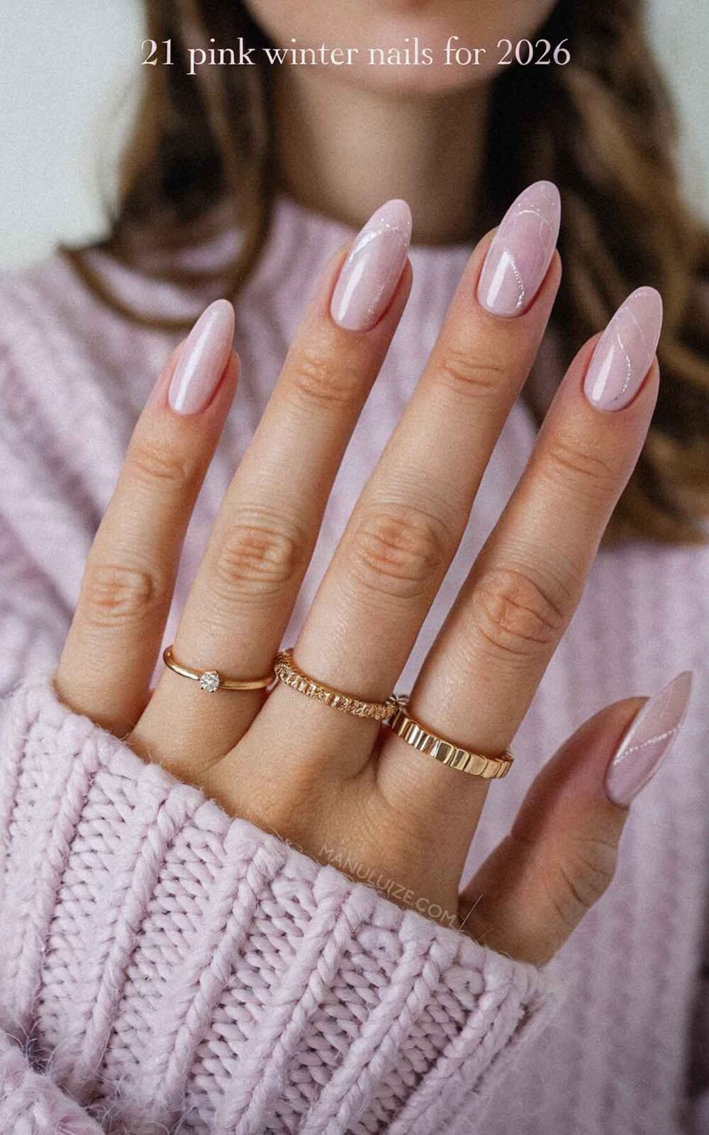 21 Pink winter nails for 2026