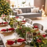 Elegant Red Christmas Table Settings