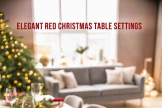 Elegant Red Christmas Table Settings