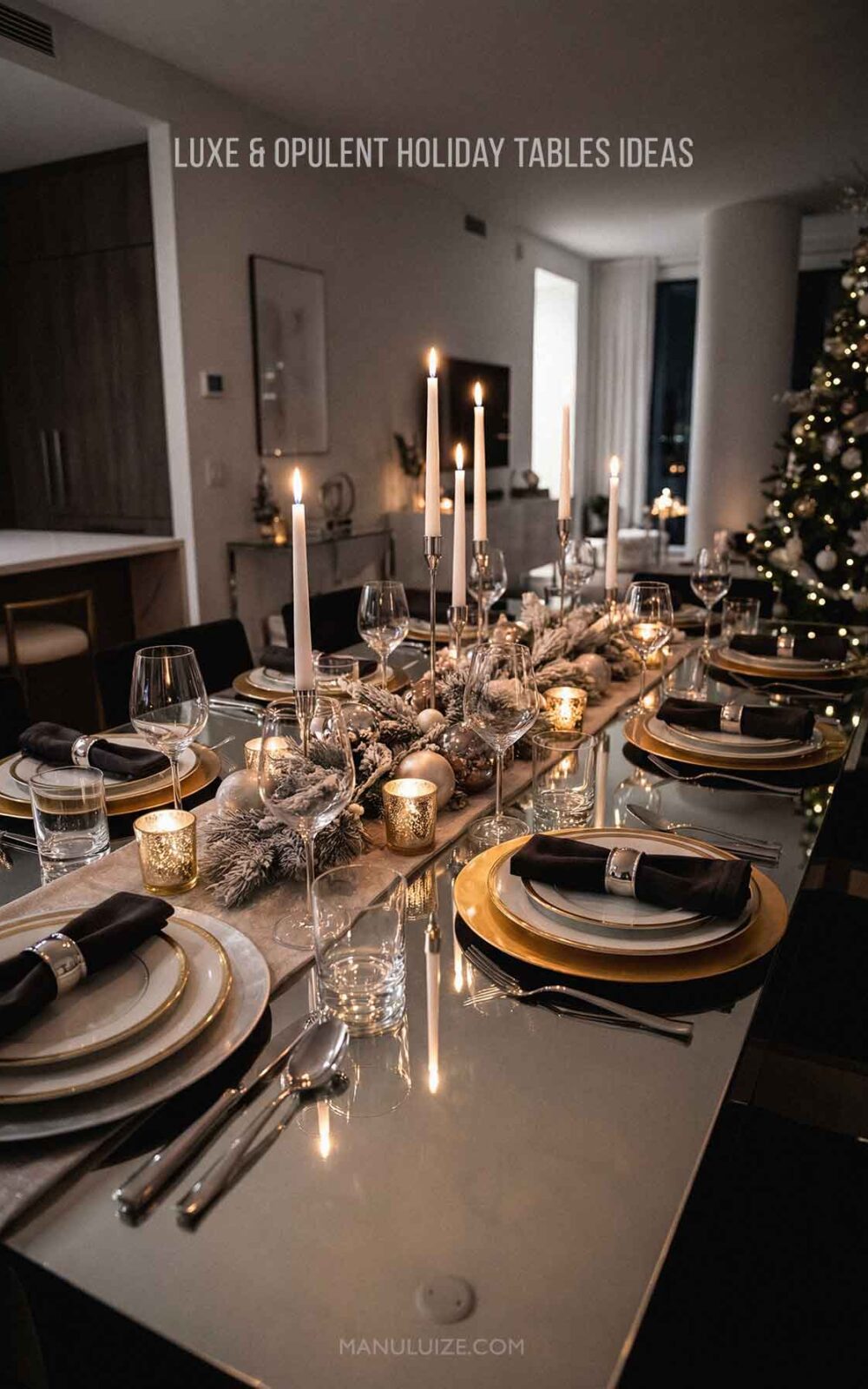 Luxe & Opulent Holiday Tables Ideas Luxe & Opulent Holiday Tables Ideas