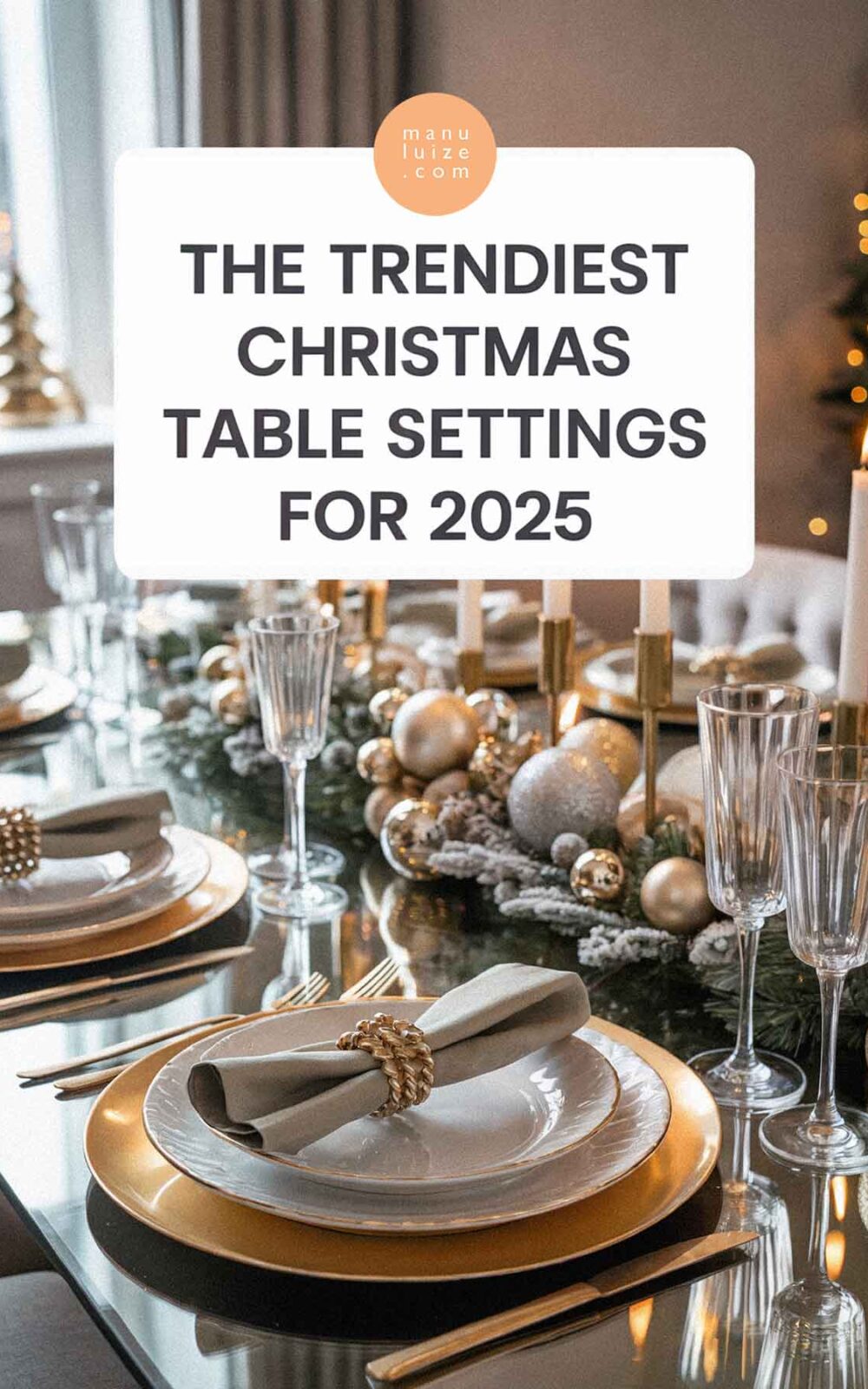 Christmas table setting trends for 2025