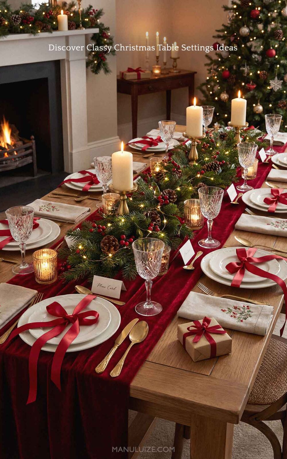 Classy Christmas dinner decor Classy Christmas dinner decor