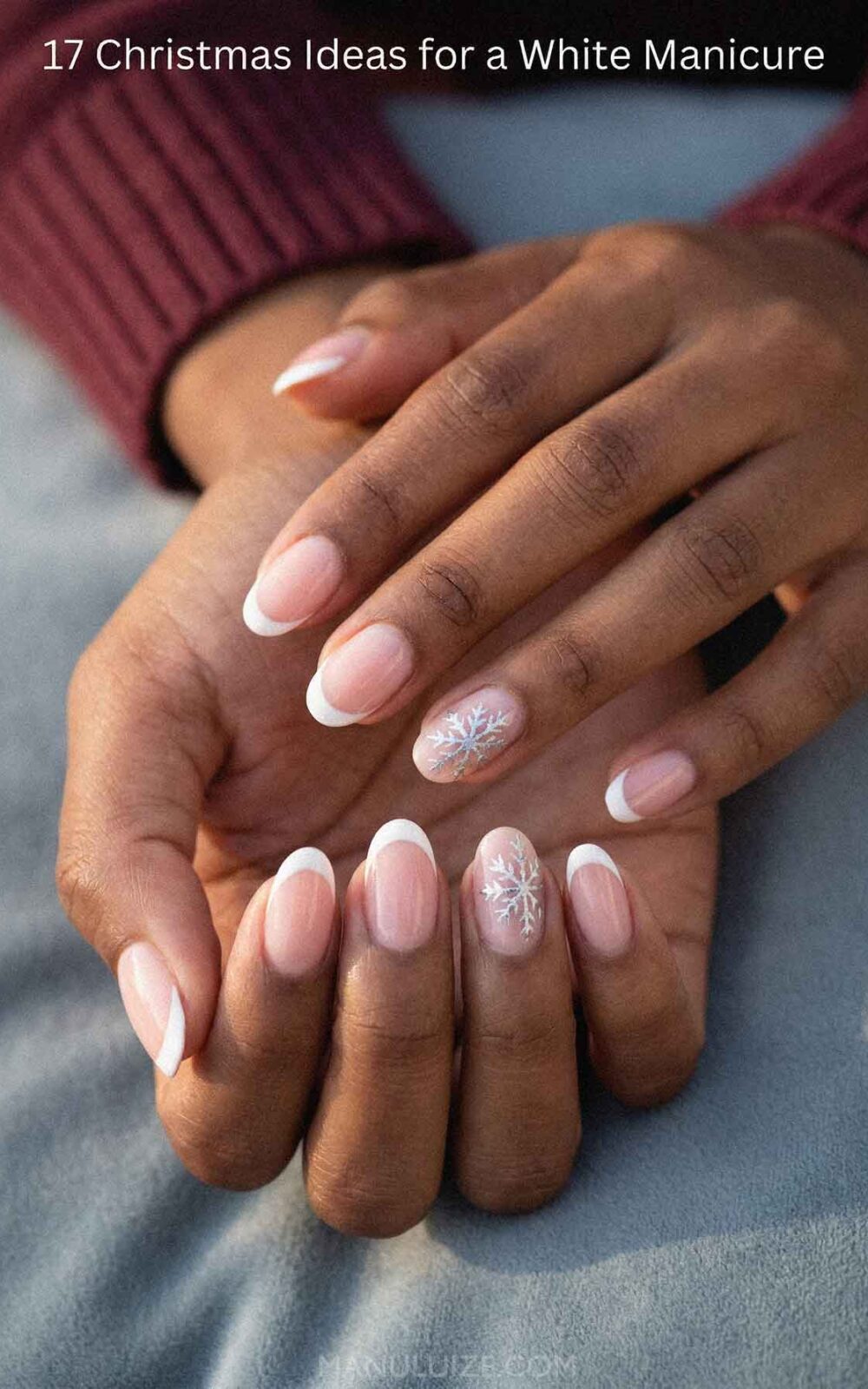 Holidays french manicure Holidays french manicure