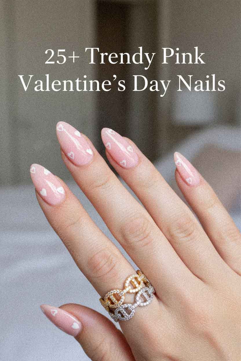 25+ Trendy Pink Valentine’s Day Nails For 2026