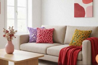 Decorative pillows to living rooms