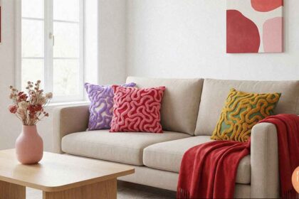 Decorative pillows to living rooms