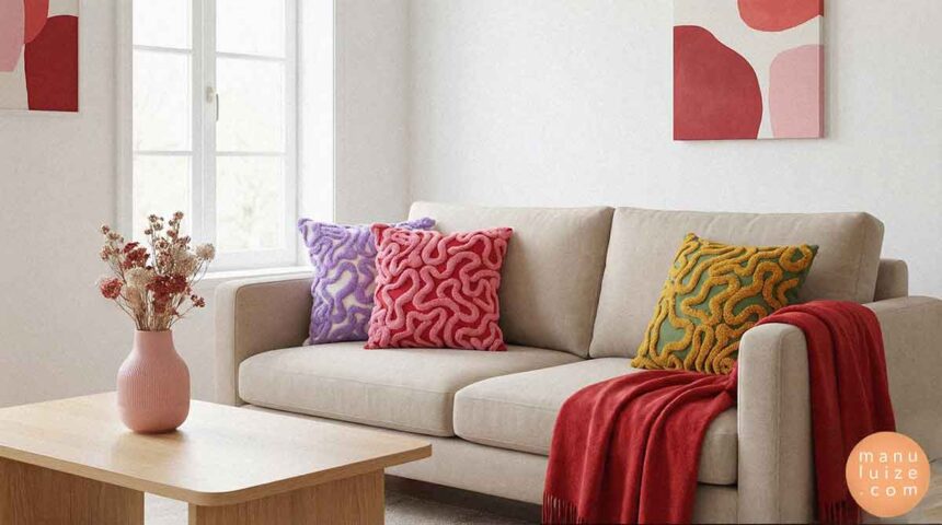 Decorative pillows to living rooms