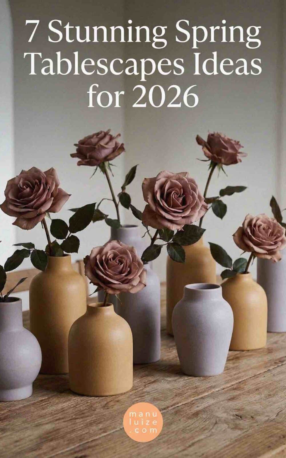 mud pastel decor for spring centerpiec